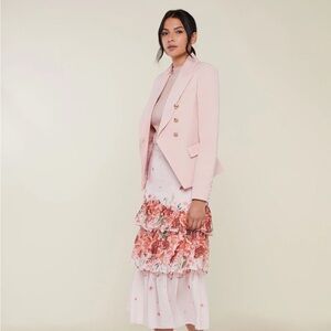 Rachel Parcell Pink tweed blazer jacket